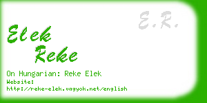 elek reke business card